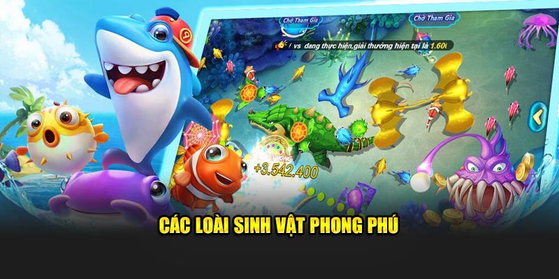 Các loài sinh vật đa dạng